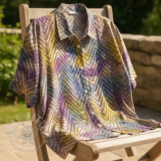 Bawełniana tkanina UNIQUE BATIK design D purple