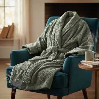 Frotte Animal skin dark green