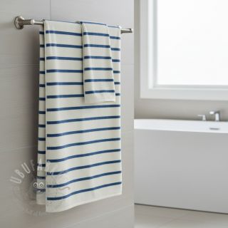 Frotte YARN DYED Stripe SMALL light blue