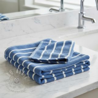 Frotte YARN DYED Stripe BIG light blue