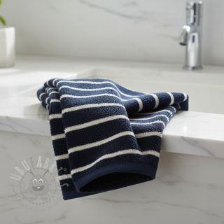 Frotte YARN DYED Stripe BIG dark blue