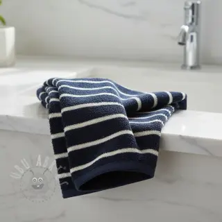Frotte YARN DYED Stripe BIG dark blue