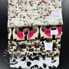 Pakiet tkanin len z bawełną 050