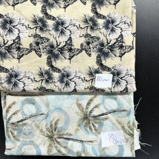 Pakiet tkanin len z bawełną 051