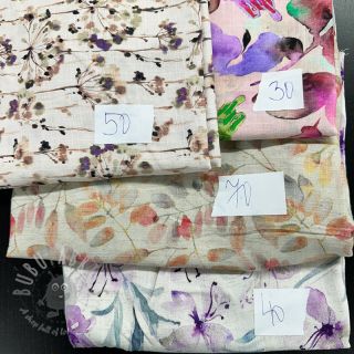 Pakiet tkanin len z bawełną 053