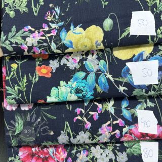 Pakiet tkanin len z bawełną 056