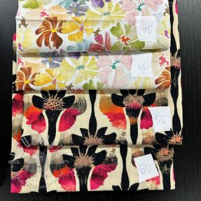 Pakiet tkanin len z bawełną 060