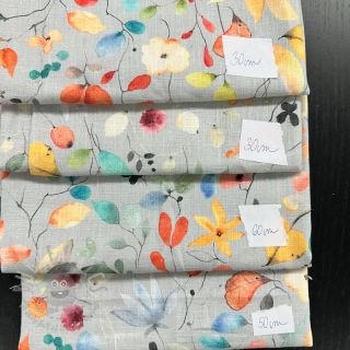 Pakiet tkanin len z bawełną 061