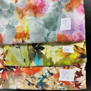 Pakiet tkanin len z bawełną 044