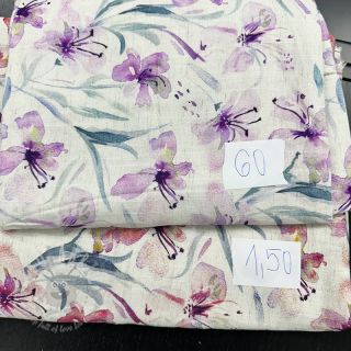 Pakiet tkanin len z bawełną 046