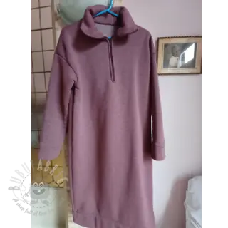 Dresówka drapana JOGGING aubergine melange