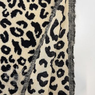 Tkanina płaszczowa TEDDY JACQUARD Animal skin black
