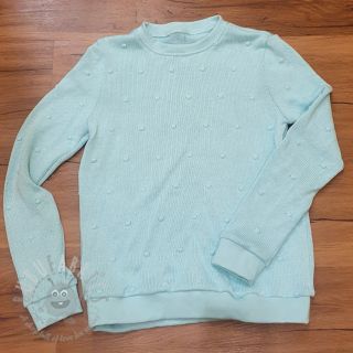 Dzianina swetrowa BIG KNIT DOT mint