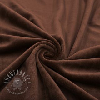Tkanina elastyczny aksamit VELVET STRETCH dark brown