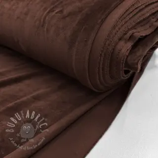 Tkanina elastyczny aksamit VELVET STRETCH dark brown