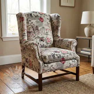 Tkanina dekoracyjna jacquard Akita blanc