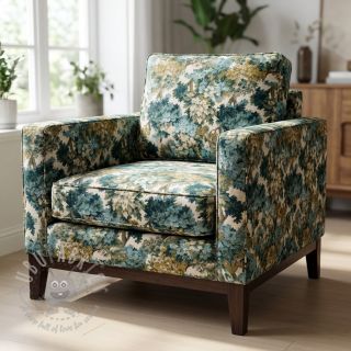 Tkanina dekoracyjna jacquard Aubusson emeraude