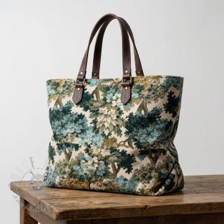 Tkanina dekoracyjna jacquard Aubusson emeraude