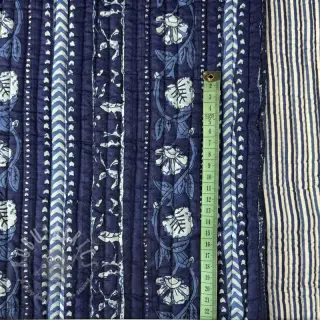 Bawełniana tkanina QUILT Gange bleu