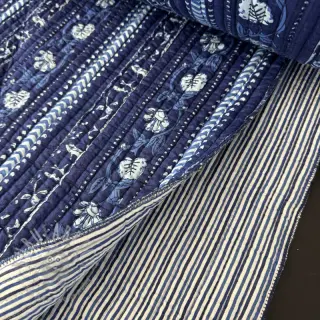 Bawełniana tkanina QUILT Gange bleu
