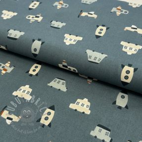 Bawełniana tkanina Vehicles petrol