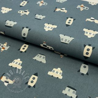 Bawełniana tkanina Vehicles petrol