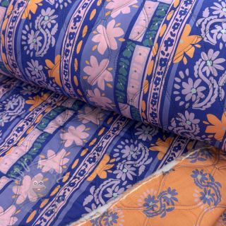 Bawełniana tkanina VOILE STEPPED Daria flower purple digital print