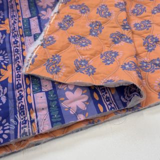 Bawełniana tkanina VOILE STEPPED Daria flower purple digital print