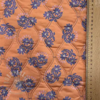 Bawełniana tkanina VOILE STEPPED Daria flower purple digital print