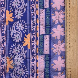 Bawełniana tkanina VOILE STEPPED Daria flower purple digital print