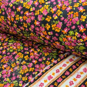 Bawełniana tkanina VOILE STEPPED Ophelia flower digital print