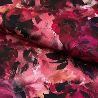 Bawełniana tkanina SATIN Zurie flower digital print