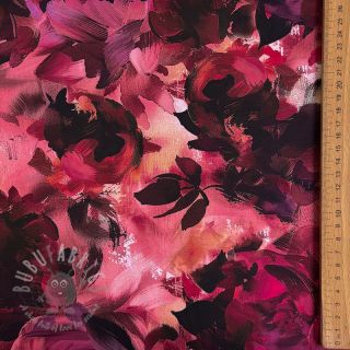 Bawełniana tkanina SATIN Zurie flower digital print