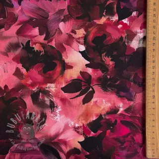 Bawełniana tkanina SATIN Zurie flower digital print