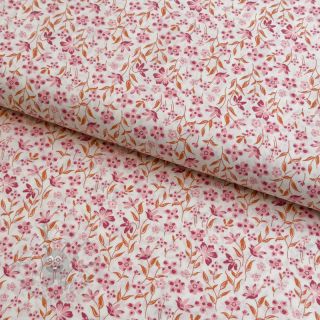 Bawełniana tkanina Fine flowers pink