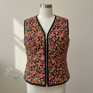 Bawełniana tkanina VOILE STEPPED Ophelia flower digital print