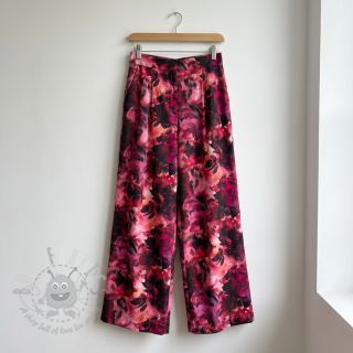 Bawełniana tkanina SATIN Zurie flower digital print