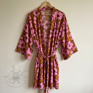 Bawełniana tkanina SATIN Flower Kala caramel