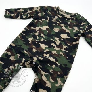 Bawełniana tkanina Camouflage green digital print