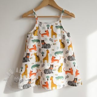 Bawełniana tkanina Safari time offwhite digital print