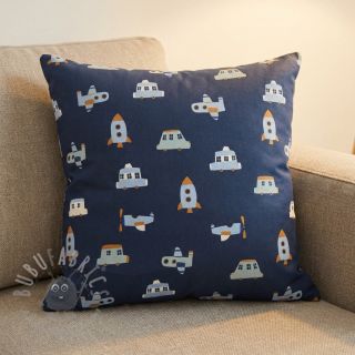 Bawełniana tkanina Vehicles navy