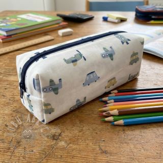 Bawełniana tkanina Vehicles white