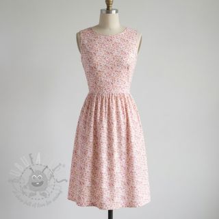 Bawełniana tkanina Fine flowers pink