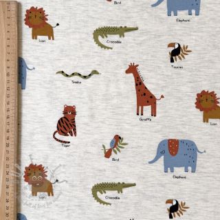 Jersey Safari melange light grey