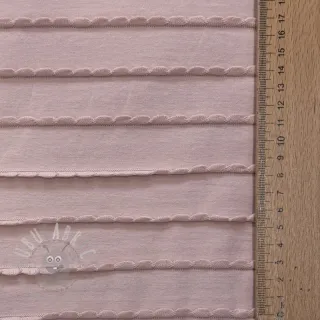Jersey RUFFLES powder pink