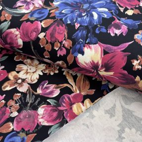 Dresówka Flower Luna black digital print