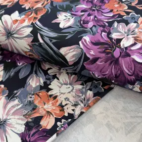 Dresówka Flower Luna navy digital print