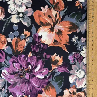 Dresówka Flower Luna navy digital print