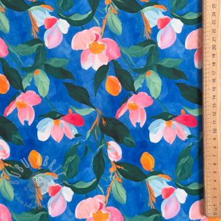 Wiskoza STRETCH Flowers Dorothia digital print
