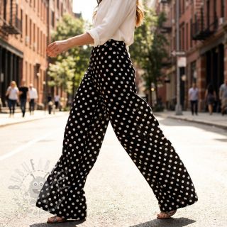 Wiskoza RADIANCE Polka dot black